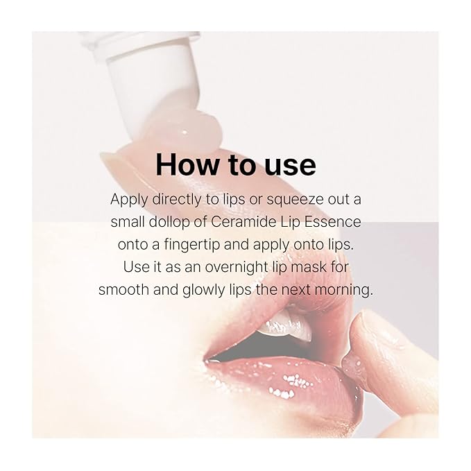 Torriden Ceramide Lip Essence with Organic Jojoba Oil for Glowy, Dewy, Plumped Lips - 0.37 Oz Korean Skin Care