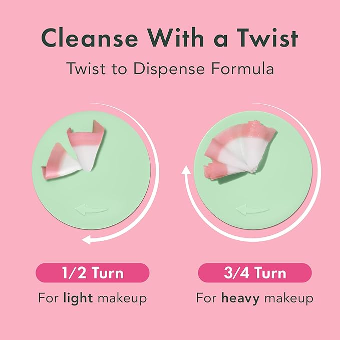 Rael Miracle Clear Cleansing Balm – Makeup Remover, Twist-Up Face Cleanser, Double Cleanse, Non-Comedogenic, with Rice Bran & Jojoba Oils, Vegan, Korean Skin Care, All Skin Types (1.69 fl oz)