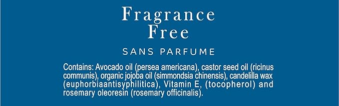 Fragrance Free Lip Balm, Vegan Lip Balm Set, Unscented, No Flavor, Beeswax Free, Organic Jojoba Oil, Avocado Oil, Vitamin E, Natural Moisturizer for Dry, Chapped, or Cracked Lips 5 Tube Set