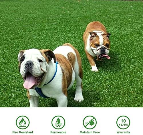 Fas Home Artificial Grass Turf 6x42 ft, Fake Grass Rug - Image 2