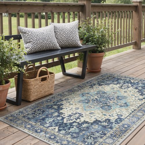 GENIMO Indoor Outdoor Rug, Washable - Image 4