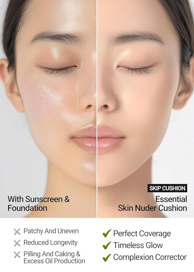 [JUNGSAEMMOOL OFFICIAL] Essential Skin Nuder Cushion (09 Bronze) | Refill Not Included | Natural Finish | SPF50 Broad Spectrum | Makeup Artist Brand | Cream Foundation