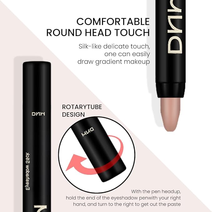 Kaely 2Pcs Cream Eyeshadow Sticks Set for Eyes Waterproof,Ginger Matte & Caramel Matte Eye shadow Stick Pencil Pen Bulk sombras en crema para ojos 29+30
