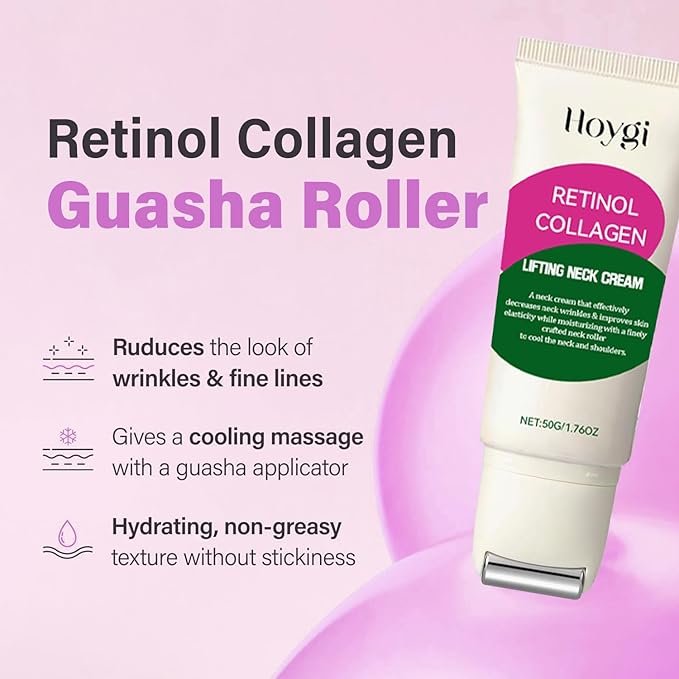 Retinol Collagen Lifting Neck Cream,Anti Aging Face and Neck Cream for Reduce Wrinkles and Hydrating & Lifting Neck,For Face, Neck, Décolleté Wrinkle Care, 1.76 oz.