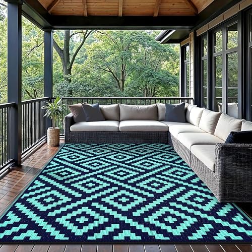 GENIMO Outdoor Rug, Waterproof Plastic Rugs - Image 2