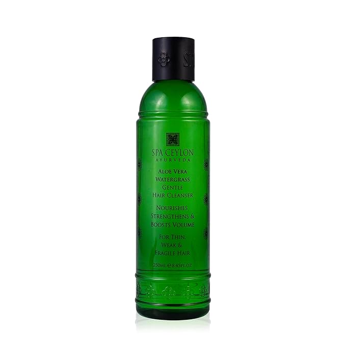SPA CEYLON Aloe Vera Watergrass Gentle Hair Cleanser | Treat and Strengthen Hair | Sulfate-Free Hair Care | Ideal for Thin Weak or Fragile Hair