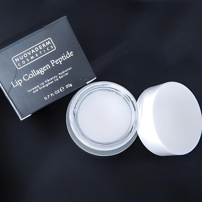 SLT Hydrating Lip Mask - Vegan Lip Collagen Sleeping Mask Soft and Supple Lips - Moisturizing Lip Balm with Peptide Complex for Lip Wrinkles Repair, Overnight Lip Treatment for Cracked Lips