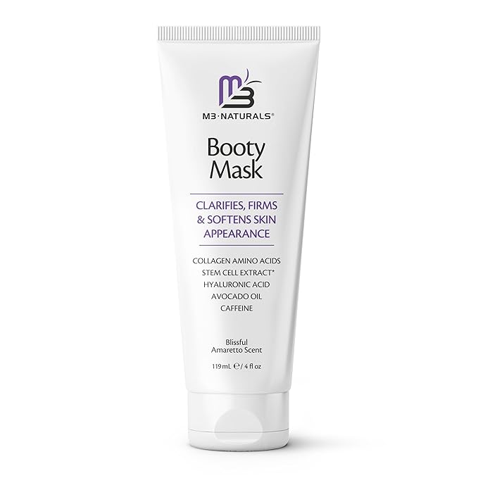 Moisturizing Butt Mask for Women - Butt Firming Mask and Caffeine Cellulite Cream for Thighs and Buttocks with Collagen - Clarifying Butt Firming Cream for Cellulite KP and Dry Skin by M3 Naturals