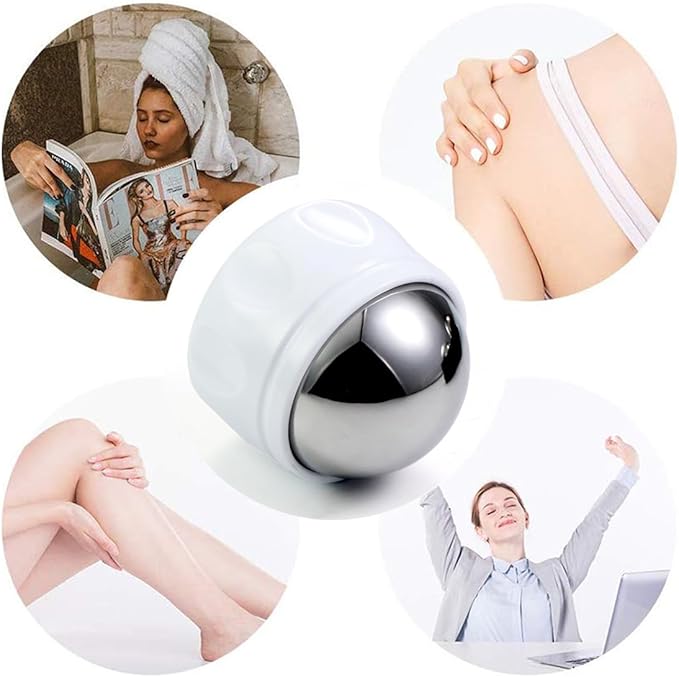 Cold Massage Roller Ball, Trigger Point Therapy, for Muscle & Myofascial Release, Deep Tissue Massage Pain Relief, Great Tool for Back/Neck Pain, Muscles Recovery