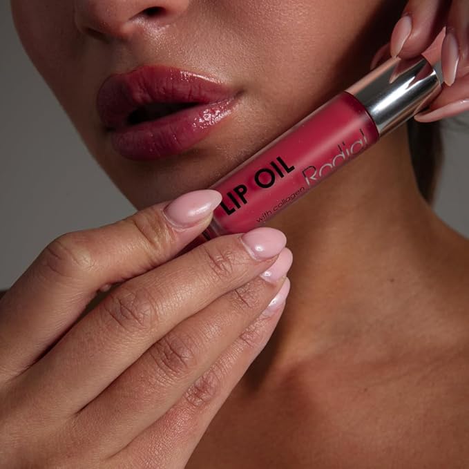 Rodial Plumping Collagen Lip Oil Sugar Coral 0.13fl.oz, Vegan Collagen-Infused Lip Oil with Macadamia and Jojoba Oil, Deep Hydration for Fuller-Looking Pout, Ultra-Nourishing Formula for Silky Lips