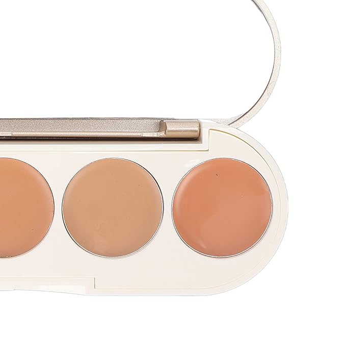 Waterproof Concealer Palette, High Coverage, Professional Long Lasting Multipurpose Bronzer Palette with 5 Colors
