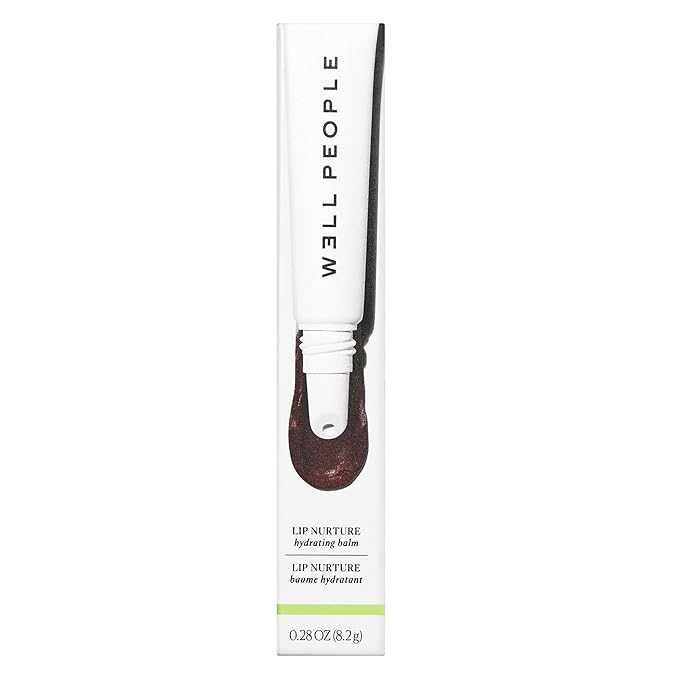 Well People Lip Nurture Hydrating Balm, Lip Balm For Hydration & Vibrant Sheer Color, Soothes & Softens Lips, Vegan & Cruelty-free, Black Cherry