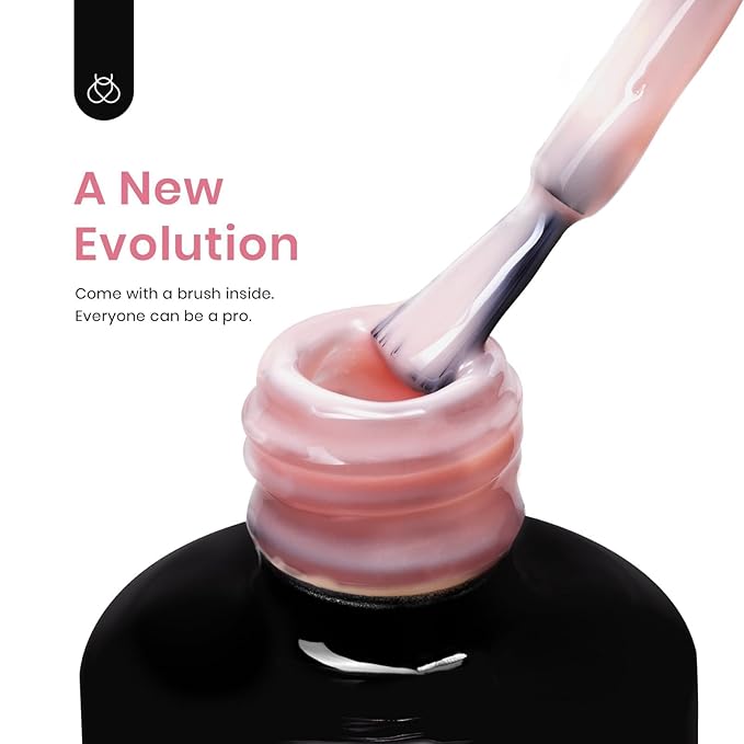 Beetles Builder Gel for Nails, 7 in 1 Pink Building Nail Gel Baby Pink Color Shy Blush Strengthener Gel for Nails Builder Apex & Extension Beauty Gift Sets for Women