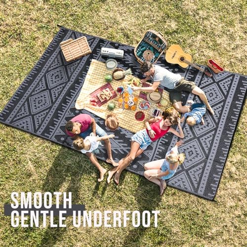 OLANLY Outdoor Rug 5x8 ft Waterproof Reversible Boho Mat - Image 6