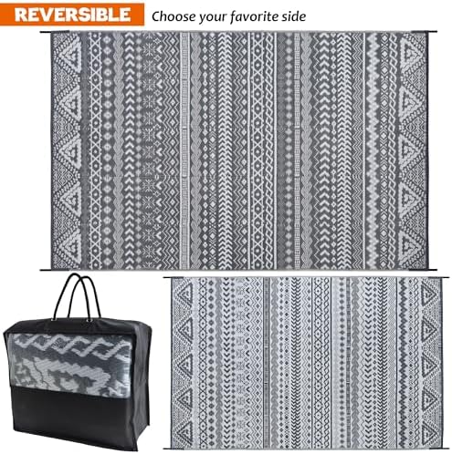 SAND MINE Reversible Mat, Indoor Outdoor Rug Carpet, Reversible Patio Rug - Image 3