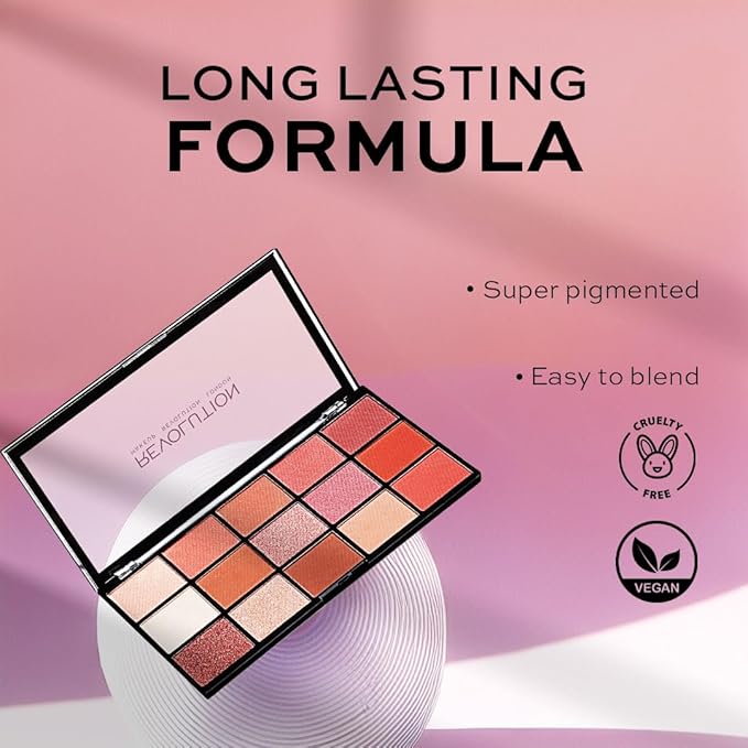 Makeup Revolution Eyeshadow Palette, Reloaded Iconic Newtrals 2, Face Make Up, Compact Eye Shadow Palette by Revolution Beauty
