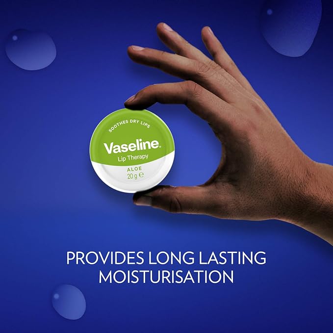 Vaseline Lip Therapy | Vaseline Lip Balm | Lip Moisturizer for Very Dry Lips | Aloe | 20g