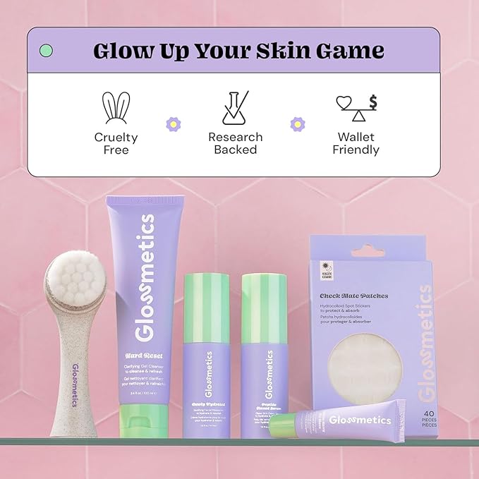 Glossmetics Lychee-Berry Overnight Lip Mask - Hydrating, Moisturizing Lip Balm for Soft, Smooth Lips (Pack of 2)