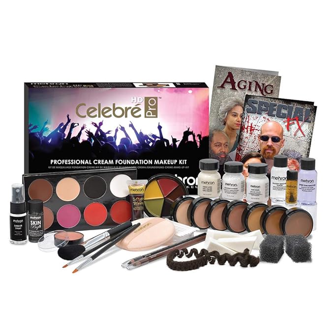 Mehron Makeup Celebre Pro Cream Kit (Dark)