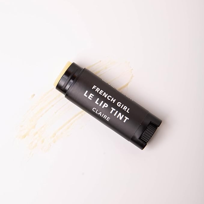 French Girl Le Lip Tint - Moisturizing & Hydrating Lip Balm for Sheer, Buildable Coverage & Shine, Clean Formula, Organic Ingredients, Vegan & Cruelty-Free