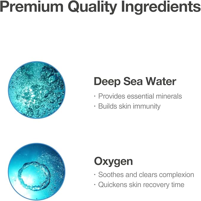 Cryogenic Activator (100ml / 3.38oz) – Facial Mist Toner for Hydrating, Soothing, and Cooling, Naturally Derived Deep Sea Water with Pure Oxygen, Suitable for All Skin Types