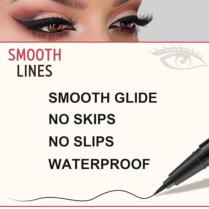Eyebrow Pencil Makeup Kit, with Waterproof 2-IN-1 Microblading Eyebrow Pen, Eyebrow Pomade, Eyeliner and Dual-ended Eyebrow Brush, Brow Pencil Kit for Natural Eyebrows - Dark Brunette