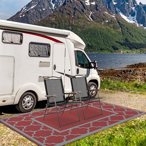 GENIMO Outdoor Rug, Waterproof Plastic Rugs - Image 4