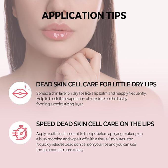 Klavuu Nourishing Care Lip Sleeping Pack (Coconut & Berry) - Overnight Exfoliating & Nourishing Lip Treatment Balm for Dry Lips - Natural Moisturizing Lip Oil with - Lip Balm to Repair & Protect Lips