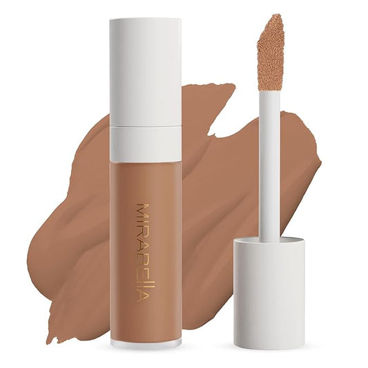 Mirabella Invincible For All Perfecting Under Eye Concealer Full Coverage - Hydrating Makeup Concealer for Dark Circles, Fine Lines & Wrinkles w/Hyaluronic Acid - Tan T180
