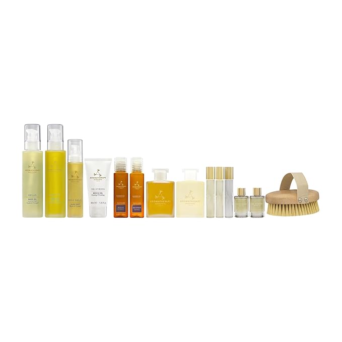 Aromatherapy Associates Wellness Wonderland, Luxurious Gift Collection of Bath and Shower Oils, Mists, Roller Balls and Gels. Made with Premium Essential Oils for Relaxation (14-Piece Set)