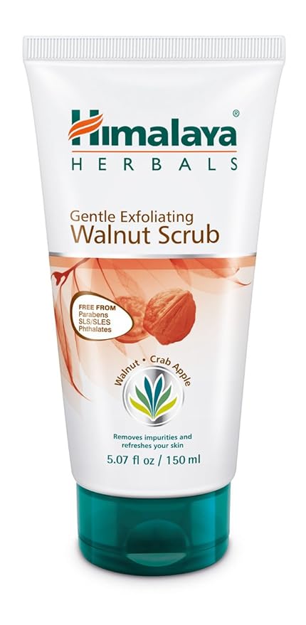 Himalaya Gentle Exfoliating Walnut Scrub for Deep Cleaning & Renewed Skin, 5.07 oz