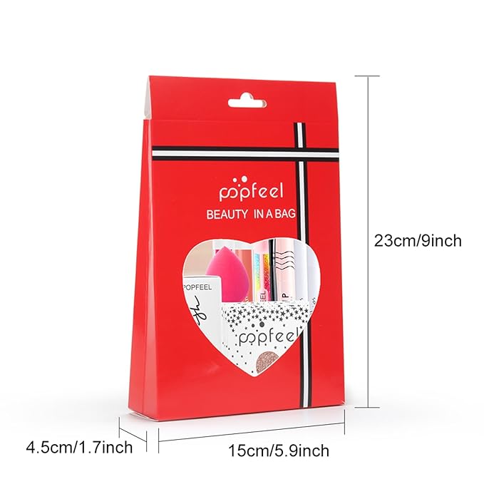 All in One Makeup Kit, Full Starter Essential Makeup Kit for Women Beginners Includes Foundation Concealer Lipgloss Mascara Eyeliner Pencil Powder Shadow Set