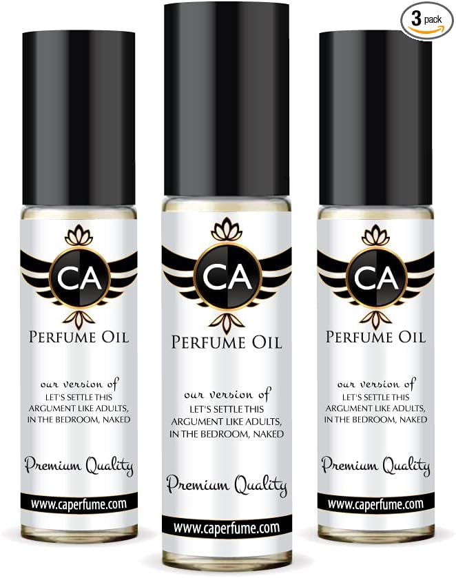 CA Perfume Club Impression of By Kln Let's Settle This Argument Like Adults, In The Bedroom, Naked For Women & Men Replica Fragrance Body Oil Dupes Alcohol-Free Aromatherapy Roll-On 0.3 Fl Oz-X3