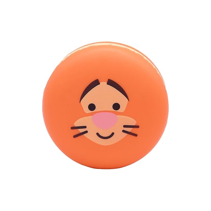 The Crème Shop x Disney Macaron Lip Balm Winnie The Pooh Lemon Honeycomb Crème Korean Scented Pocket Portable Vitamin E Shea Butter (Tigger (Mango Peach))