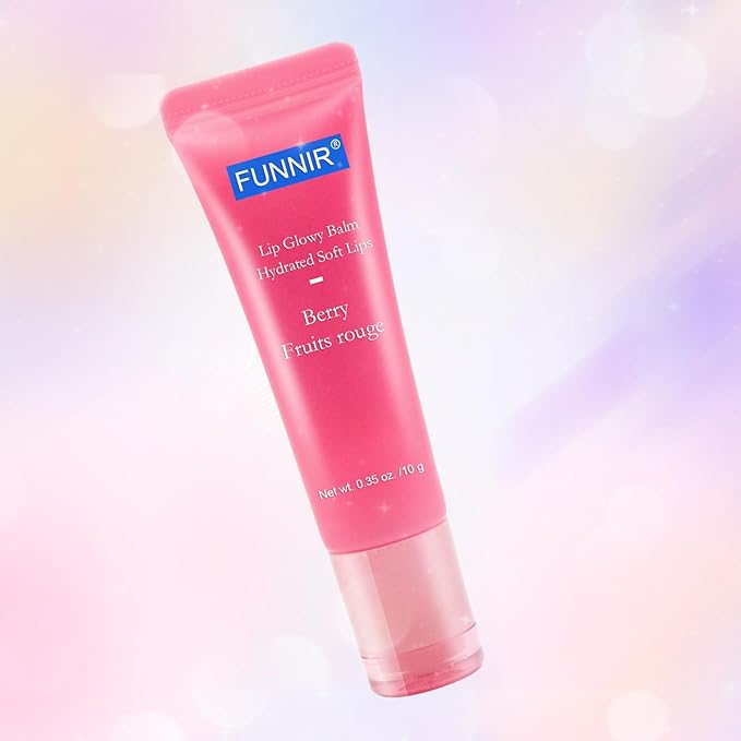 Lip Glowy Balm of Berry Scent,Moisturizing Lip Balm For A Sheer Tint Of Color-10g, Hydrate, Glossy, Lightweight, Moisturize & Tint with Shea Butter