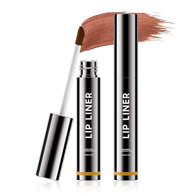 Lip Stain Peel Off - Lip Liner Waterproof, Lip Liner Stain Transfer Proof & Plumping, Moisturizing Non-Stick Cup Matte Finish Stay On All Day, Nude Color