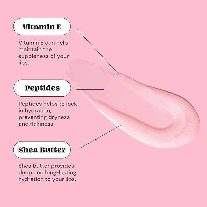 Glossmetics Lychee-Berry Overnight Lip Mask - Hydrating, Moisturizing Lip Balm for Soft, Smooth Lips
