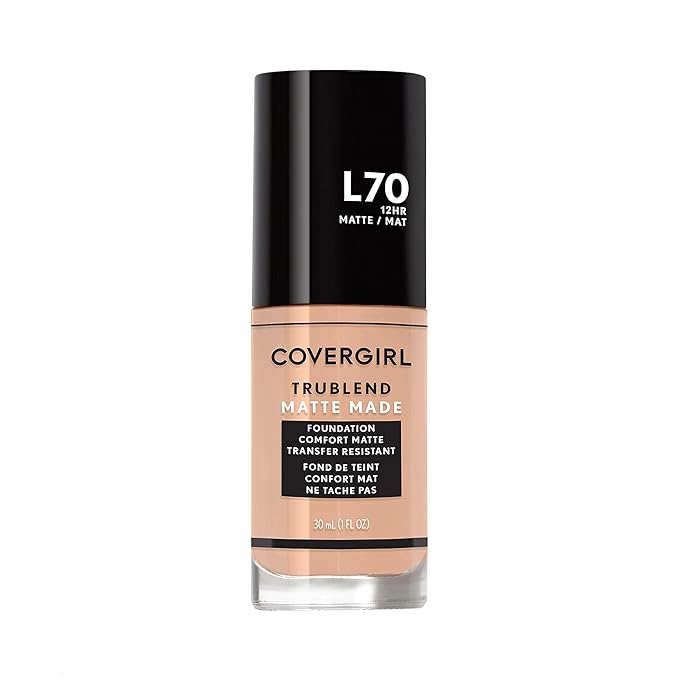 COVERGIRL TruBlend Matte Made Liquid Foundation, Natural Ivory, 1 Fl Oz (Pack of 1)