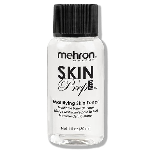Mehron Makeup Skin Prep Pro Mattifying Skin Toner | Long Lasting Pre-Makeup Skin Primer (1 fl oz)