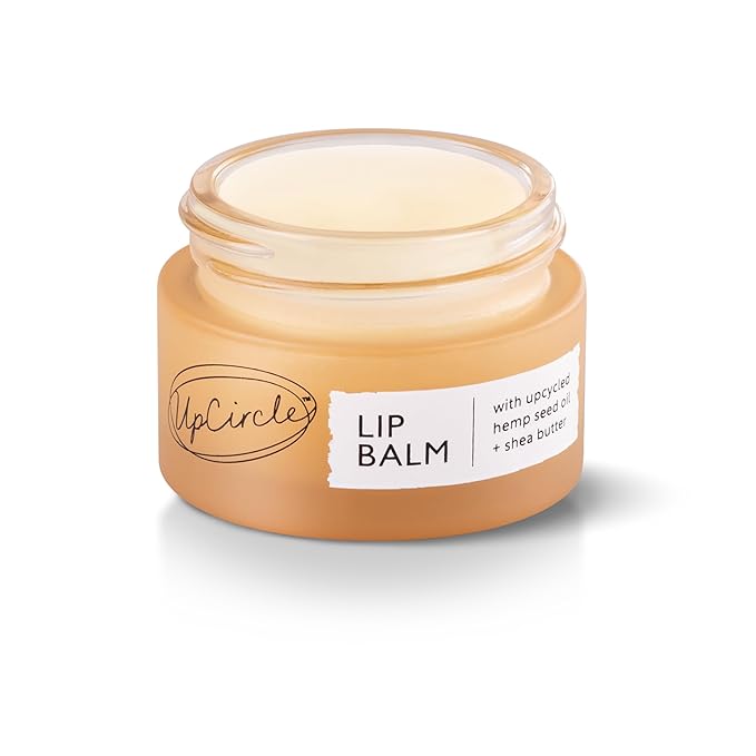 UpCircle Lip Balm with Hemp Seed Oil + Shea Butter 15ml – Hydrating + Plumping – Rosehip + Grapefruit Oil To Soothe Dry Lips - Natural, Vegan + Cruelty-Free