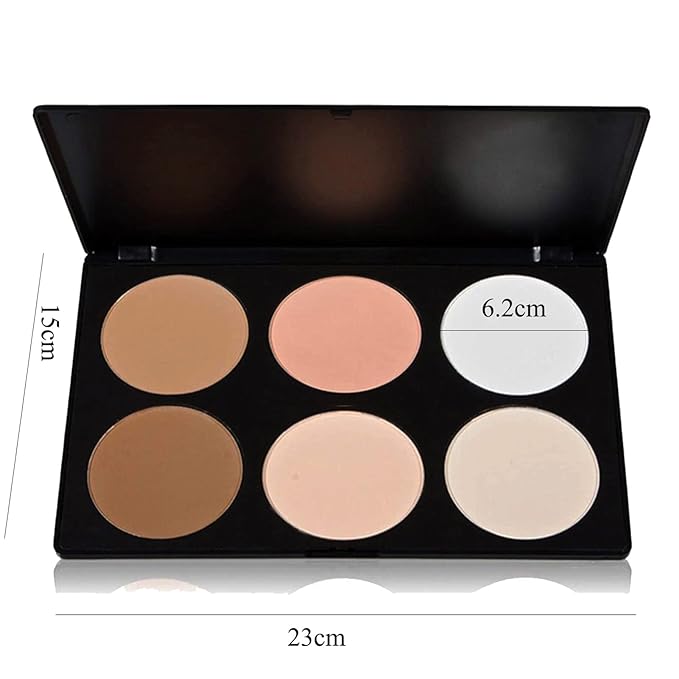Contour Face Powder Kit Base Foundation Corrector Palette Sleek Pigment Pro Pressed Powder Cosmetics Highlighting Contouring Bronzing Professional Beauty Make up Bronzer Pallet Brown