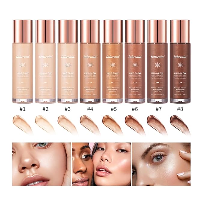 Halo Glow Liquid Face Filter, Complexion Booster For A Glowing, Soft-Focus Look, Infused With Hyaluronic Acid, Vegan & Cruelty-Free 1.06 OZ/31.5ml -03
