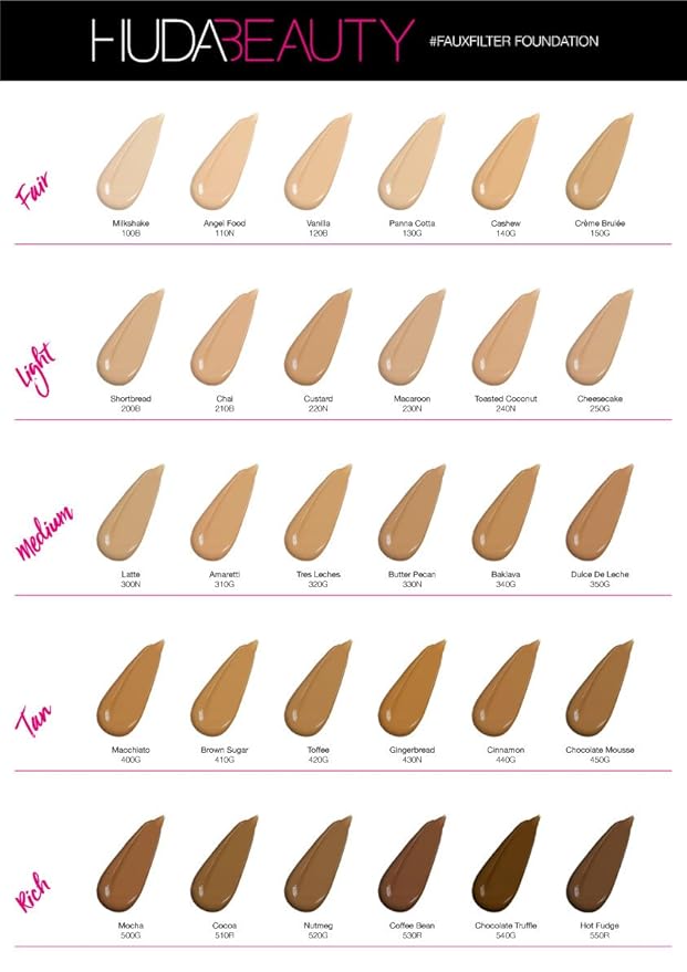 Huda Beauty Faux Filter Foundation in Toffee 420G #FauxFilter