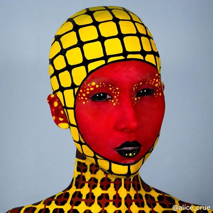 Mehron EDGE Face & Body Paint| Professional Water-Activated Face Paint Makeup | Made in the USA | For Cosplay, Halloween, & SFX (Red)