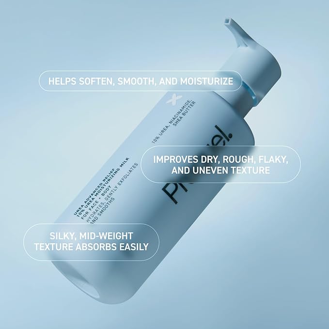 Skin Urea Advanced Relief Moisturizing Milk, 10% Urea Lotion for Face and Body, Unscented, Hydrating Cream for Extremely Dry Skin, Soothing for Sensitive Skin - 6.75 fluid ounce (Pack of 2)