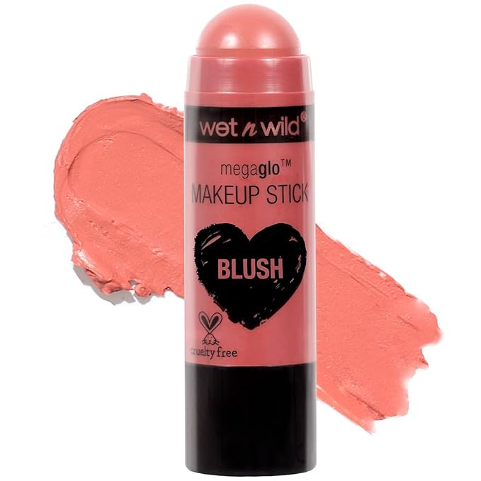 wet n wild MegaGlo Makeup Stick Bundle - When The Nude Strikes & Pink Floral Majority, Buildable Color, Versatile Use