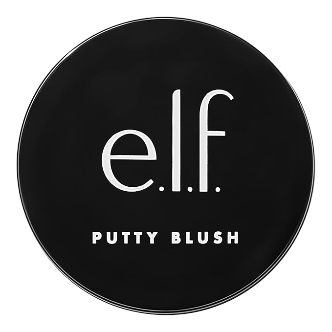 e.l.f. Putty Blush, Creamy & High-Pigment Formula For A Natural Glow, Delivers A Semi-Matte & Powder Finish, Vegan & Cruelty-Free, Caribbean