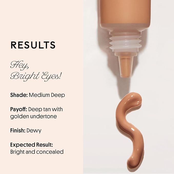 Winky Lux Peeper Perfect Under Eye Concealer, Makeup & Eye Brightener, Full Coverage Concealer for Dark Circles, Color Corrector & Eye Primer, With Collagen, Hyaluronic Acid & Vitamin E (Medium Deep)