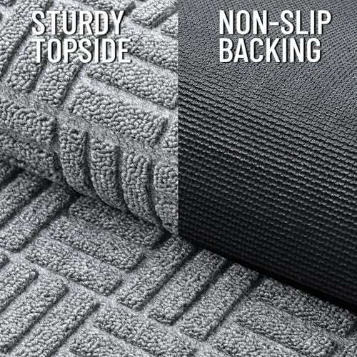 OLANLY Front Door Mat Outside Entrance 71x23, Heavy-Duty Rubber Doormat - Image 3