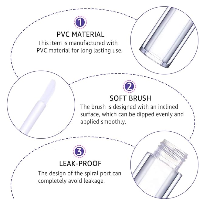 AMORIX 24 Pack Crystal Rhinestone Lip Gloss Tubes with Wand 5ml Empty Lip Gloss Containers Lipgloss Bottles with Stoppers 2pcs Syringes + Labels for DIY Lip Gloss Balm